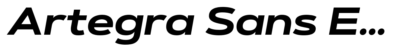 Artegra Sans Extended Bold Italic